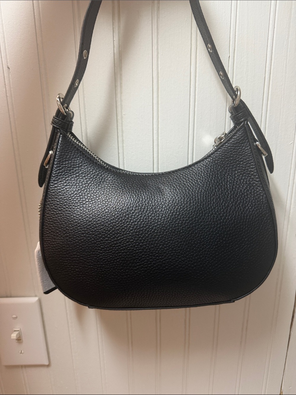 Coach Kleo Black Leather Shoulder Bag - Picture 2 of 8